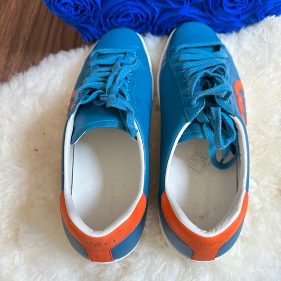 GUCCI Interlocking G Logo Leather Sneakers authentic - Picture 7 of 7